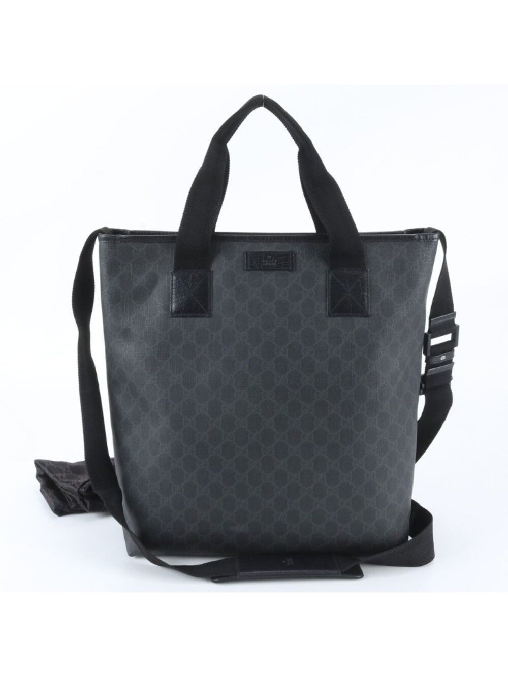 Gucci GG Supreme Leather 2-Way Shoulder Bag Crossbody Messenger Business